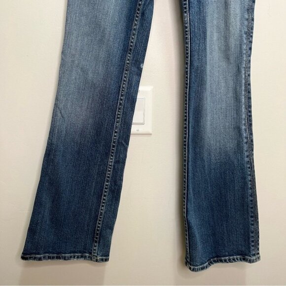 Miss Me Daphne Low Rise Bootcut Jeans Distressed Camo Size 28 - Picture 6 of 16